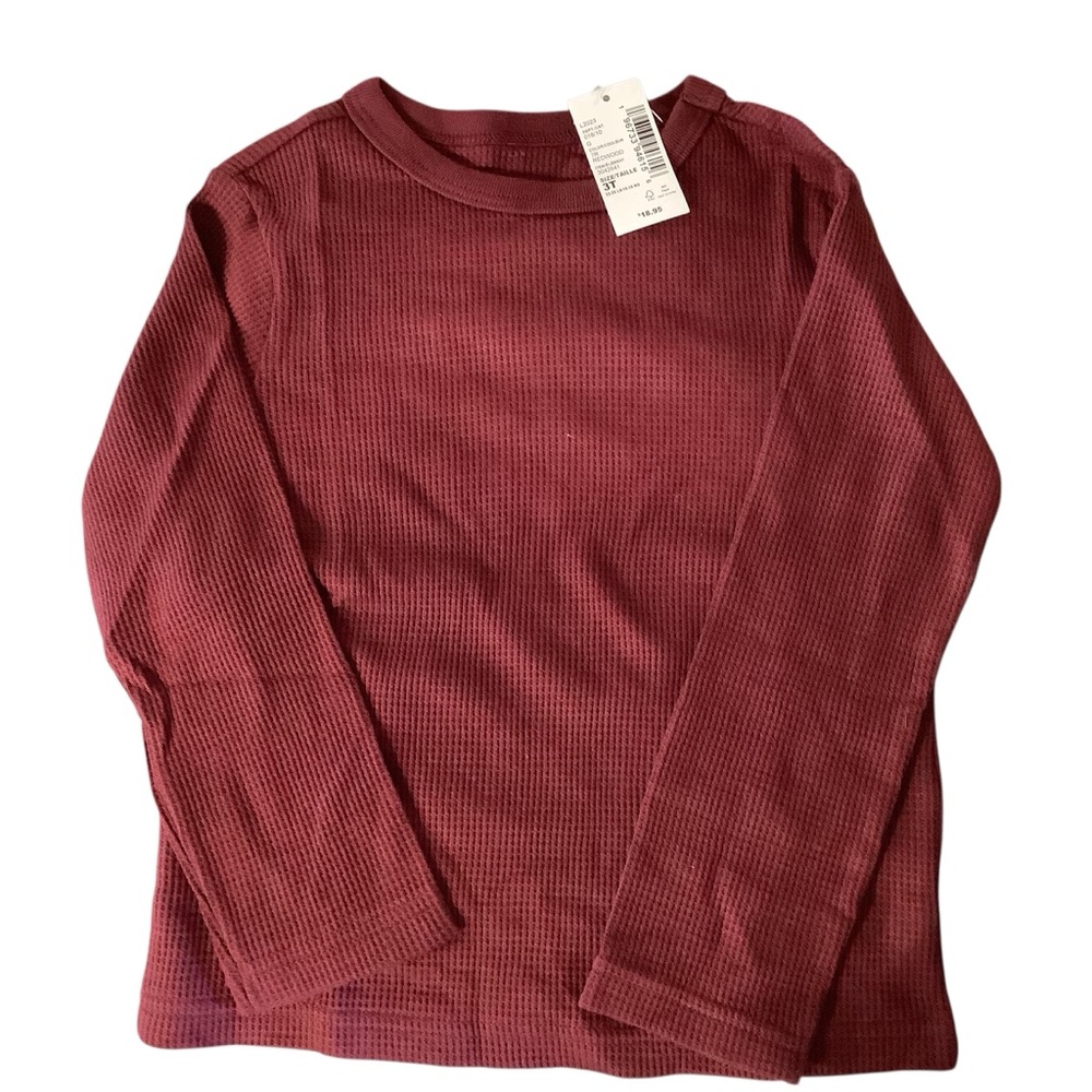 The Children's Place Maroon Long Sleeve Tee BRAND NEW W/Tags 3T